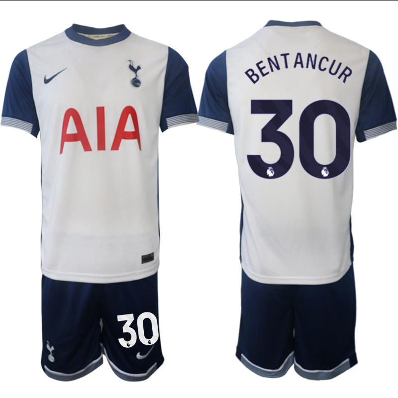 Men 2024-2025 Club Tottenham home White #30 Soccer Jersey